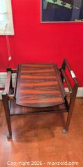 MaxSold Auction: Mid-Century Rosewood Veneer Bar Cart on Casters - Baltimore (Maryland, USA) PARTNER MANAGED Estate Sale Online Auction - Ken Oak Road