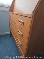 MaxSold Auction: Mid-Century Teak Secretary Desk / Bureau - Baltimore (Maryland, USA) PARTNER MANAGED Estate Sale Online Auction - Ken Oak Road