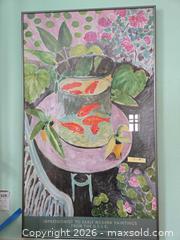 MaxSold Auction: Mirror and Framed Print: Floral and Goldfish Still Life, Thin Metal Frame - Baltimore (Maryland, USA) PARTNER MANAGED Estate Sale Online Auction - Ken Oak Road