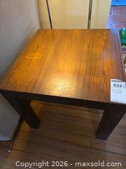 MaxSold Auction: Modern/Contemporary End Table 20" W x 20" D x 18" H - Baltimore (Maryland, USA) PARTNER MANAGED Estate Sale Online Auction - Ken Oak Road
