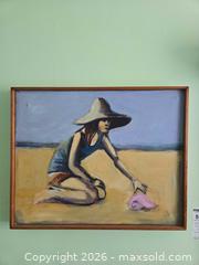 MaxSold Auction: Multiple Artworks: Figurative Beach & Abstract Geometric  - Baltimore (Maryland, USA) PARTNER MANAGED Estate Sale Online Auction - Ken Oak Road