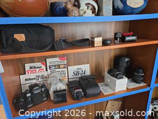 MaxSold Auction: Nikon F4 Camera Body with 60mm Micro, 35-105mm Zoom & SB-24 - Baltimore (Maryland, USA) PARTNER MANAGED Estate Sale Online Auction - Ken Oak Road