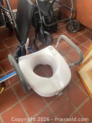 MaxSold Auction: Nova Rollator / Rolling Walker, Black, Foldable Seat & Storage and safety toilet seat - Baltimore (Maryland, USA) PARTNER MANAGED Estate Sale Online Auction - Ken Oak Road
