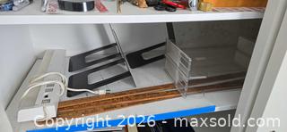 MaxSold Auction: Office Supplies Lot, 3 Shelves - Baltimore (Maryland, USA) PARTNER MANAGED Estate Sale Online Auction - Ken Oak Road