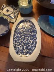 MaxSold Auction: Ozol Ceramic Pottery Set, 7 Pieces (Bowl, Platter, Jar, Planter) - Baltimore (Maryland, USA) PARTNER MANAGED Estate Sale Online Auction - Ken Oak Road