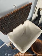 MaxSold Auction: Set of 5 Wicker Laundry & Storage Baskets with Removable Liners - Baltimore (Maryland, USA) PARTNER MANAGED Estate Sale Online Auction - Ken Oak Road