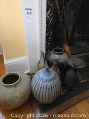 MaxSold Auction: Set of 6 Stoneware & Glazed Ceramic Vases and Urns - Baltimore (Maryland, USA) PARTNER MANAGED Estate Sale Online Auction - Ken Oak Road