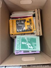 MaxSold Auction: Sing Out! Folk Music Magazines, Magazine Size, Vintage (3 Boxes) - Baltimore (Maryland, USA) PARTNER MANAGED Estate Sale Online Auction - Ken Oak Road