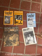 MaxSold Auction: Sing Out! Folk Music Magazines, Magazine Size, Vintage (3 Boxes) - Baltimore (Maryland, USA) PARTNER MANAGED Estate Sale Online Auction - Ken Oak Road