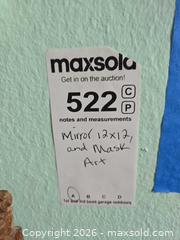 MaxSold Auction: Sunburst Decorative Wall Mirror with Multiple Carved Wall Masks - Baltimore (Maryland, USA) PARTNER MANAGED Estate Sale Online Auction - Ken Oak Road