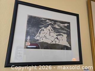 MaxSold Auction: Two Framed Japanese / East Asian Art Prints, Glass Front - Baltimore (Maryland, USA) PARTNER MANAGED Estate Sale Online Auction - Ken Oak Road