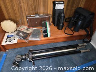 MaxSold Auction: Vintage Brunton, Polaroid and Ihagee Optics Lot with Speedliner Camera - Baltimore (Maryland, USA) PARTNER MANAGED Estate Sale Online Auction - Ken Oak Road