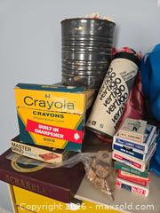 MaxSold Auction: Vintage Toys & Games Lot — Crayola, Scrabble, Rummikub, Dominoes - Baltimore (Maryland, USA) PARTNER MANAGED Estate Sale Online Auction - Ken Oak Road