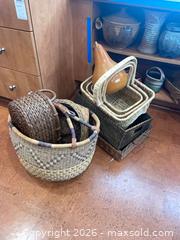 MaxSold Auction: Wicker Storage & Decorative Baskets - Baltimore (Maryland, USA) PARTNER MANAGED Estate Sale Online Auction - Ken Oak Road