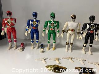MaxSold Auction: Vintage Bandai Mighty Morphin Power Rangers action figures - Lower Moreland Township (Pennsylvania, USA) SELLER MANAGED Downsizing Online Auction - Huntingdon Pike