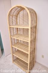MaxSold Auction: Mid-Century Rattan Wicker 5-Shelf Bookcase, Natural Finish - London (Ontario, Canada) SELLER MANAGED Estate Sale Online Auction - Berkshire Court (CONDO)