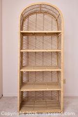 MaxSold Auction: Mid-Century Rattan Wicker 5-Shelf Bookcase, Natural Finish - London (Ontario, Canada) SELLER MANAGED Estate Sale Online Auction - Berkshire Court (CONDO)