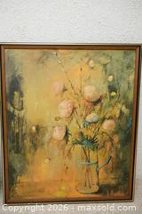 MaxSold Auction: Pair of Vintage Mid-Century Impressionist Floral Prints in Wood Frames - London (Ontario, Canada) SELLER MANAGED Estate Sale Online Auction - Berkshire Court (CONDO)