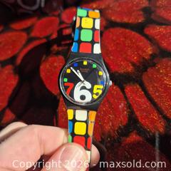 MaxSold Auction: Swatch Multicolor Wristwatch Working - Toronto (Ontario, Canada) SELLER MANAGED Reseller Online Auction - Cranfield Road