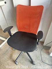 MaxSold Auction: Adjustable Office Chair Orange  - Vancouver (British Columbia, Canada) SELLER MANAGED Estate Sale Online Auction -  East 7th Avenue (STORAGE)