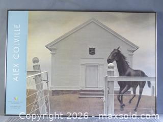 MaxSold Auction: ALEX COLVILLE HORSE AND CHURCH FRAMED POSTER/PRINT, 26.5 X 37.5 IN - Toronto (Ontario, Canada) SELLER MANAGED Downsizing Online Auction - St Edmunds Drive