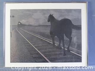 MaxSold Auction: ALEX COLVILLE HORSE AND TRAIN (1954), FRAMED - Toronto (Ontario, Canada) SELLER MANAGED Downsizing Online Auction - St Edmunds Drive