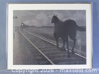 MaxSold Auction: ALEX COLVILLE HORSE AND TRAIN (1954), FRAMED - Toronto (Ontario, Canada) SELLER MANAGED Downsizing Online Auction - St Edmunds Drive