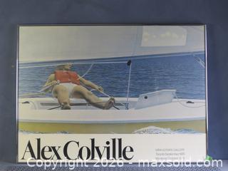 MaxSold Auction: ALEX COLVILLE NAUTICAL POSTER, 24 X 33 IN, CHROME FRAME (1970S)  - Toronto (Ontario, Canada) SELLER MANAGED Downsizing Online Auction - St Edmunds Drive