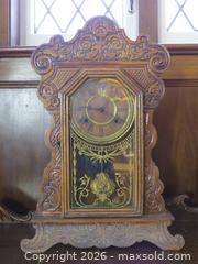 MaxSold Auction: ANTIQUE FELIX CARVED MANTLE CLOCK BY WATERBURY - Toronto (Ontario, Canada) SELLER MANAGED Downsizing Online Auction - St Edmunds Drive