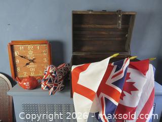 MaxSold Auction: ASSORTED LOT OF UNION JACK (COMMONWEALTH) INSPIRED COLLECTIBLES  - Toronto (Ontario, Canada) SELLER MANAGED Downsizing Online Auction - St Edmunds Drive