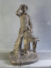 MaxSold Auction: MICHAEL GARMAN THE SADDLE TRAMP BRONZE-TONE SCULPTURE - Toronto (Ontario, Canada) SELLER MANAGED Downsizing Online Auction - St Edmunds Drive