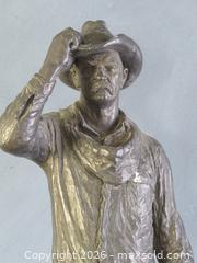 MaxSold Auction: MICHAEL GARMAN THE SADDLE TRAMP BRONZE-TONE SCULPTURE - Toronto (Ontario, Canada) SELLER MANAGED Downsizing Online Auction - St Edmunds Drive