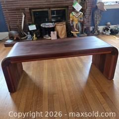 MaxSold Auction: MID-CENTURY SOLID MAHOGANY COFFEE TABLE 2 of 2 - Toronto (Ontario, Canada) SELLER MANAGED Downsizing Online Auction - St Edmunds Drive