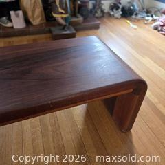 MaxSold Auction: MID-CENTURY SOLID MAHOGANY COFFEE TABLE 2 of 2 - Toronto (Ontario, Canada) SELLER MANAGED Downsizing Online Auction - St Edmunds Drive