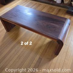 MaxSold Auction: MID-CENTURY SOLID MAHOGANY COFFEE TABLE 2 of 2 - Toronto (Ontario, Canada) SELLER MANAGED Downsizing Online Auction - St Edmunds Drive