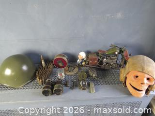 MaxSold Auction: MILITARY COLLECTIBLES LOT: HELMET, BINOCULARS, AMMO CASINGS & MORE - Toronto (Ontario, Canada) SELLER MANAGED Downsizing Online Auction - Street Edmunds Drive