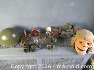 MaxSold Auction: MILITARY COLLECTIBLES LOT: HELMET, BINOCULARS, AMMO CASINGS & MORE - Toronto (Ontario, Canada) SELLER MANAGED Downsizing Online Auction - Street Edmunds Drive