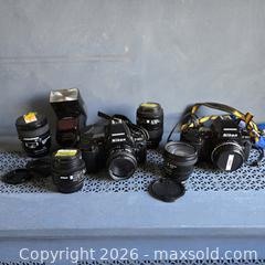 MaxSold Auction: NIKON FILM & DSLR BODIES WITH LENSES, FLASH & ACCESSORIES (F-MOUNT) - Toronto (Ontario, Canada) SELLER MANAGED Downsizing Online Auction - St Edmunds Drive