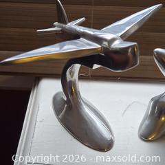 MaxSold Auction: PAIR OF POLISHED ALUMINUM MID-CENTURY DECORATIVE SCULPTURES, SIGNED - Toronto (Ontario, Canada) SELLER MANAGED Downsizing Online Auction - St Edmunds Drive