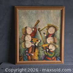 MaxSold Auction: SIGNED J. ROYBAL OIL PAINTING, MUSICIANS — 23.5 X 27.5 IN - Toronto (Ontario, Canada) SELLER MANAGED Downsizing Online Auction - St Edmunds Drive