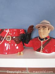 MaxSold Auction: VINTAGE CANADIAN MOUNTIE COOKIE JAR & PINS - Toronto (Ontario, Canada) SELLER MANAGED Downsizing Online Auction - St Edmunds Drive