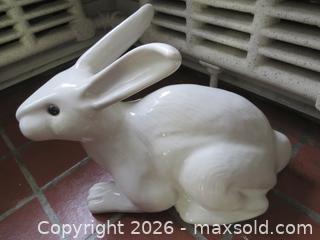 MaxSold Auction: VINTAGE WHITE GLAZED CERAMIC BUNNY FIGURINE - Toronto (Ontario, Canada) SELLER MANAGED Downsizing Online Auction - St Edmunds Drive