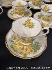 MaxSold Auction: Royal Albert Bone China England Tea Rose Set  - Esquimalt (British Columbia, Canada) PARTNER MANAGED Reseller Online Auction -  Lampson Street