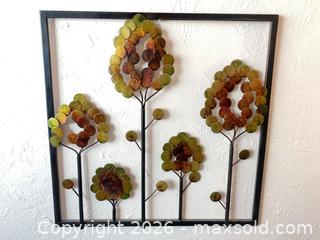 MaxSold Auction: 2 Decorative Metal Wall Art Works - Los Angeles (California, USA) PARTNER MANAGED Estate Sale Online Auction - Shoup Avenue (CONDO)