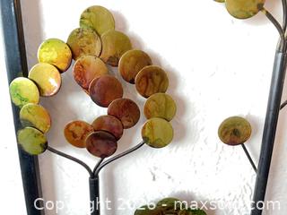 MaxSold Auction: 2 Decorative Metal Wall Art Works - Los Angeles (California, USA) PARTNER MANAGED Estate Sale Online Auction - Shoup Avenue (CONDO)