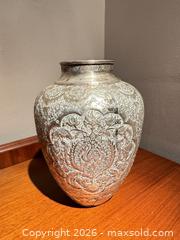 MaxSold Auction: Antique Persian Hand Chased Silver Metal Vase  - Los Angeles (California, USA) PARTNER MANAGED Estate Sale Online Auction - Shoup Avenue (CONDO)