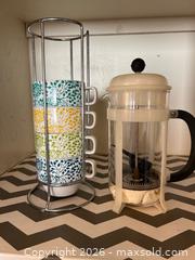 MaxSold Auction: Coffee Press and Coffee Cups - Los Angeles (California, USA) PARTNER MANAGED Estate Sale Online Auction - Shoup Avenue (CONDO)