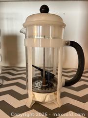 MaxSold Auction: Coffee Press and Coffee Cups - Los Angeles (California, USA) PARTNER MANAGED Estate Sale Online Auction - Shoup Avenue (CONDO)