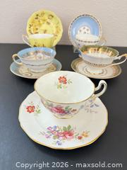 MaxSold Auction: Five Vintage Teacups Adderley Staffordshire More  - Los Angeles (California, USA) PARTNER MANAGED Estate Sale Online Auction - Shoup Avenue (CONDO)