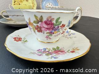 MaxSold Auction: Five Vintage Teacups Adderley Staffordshire More  - Los Angeles (California, USA) PARTNER MANAGED Estate Sale Online Auction - Shoup Avenue (CONDO)